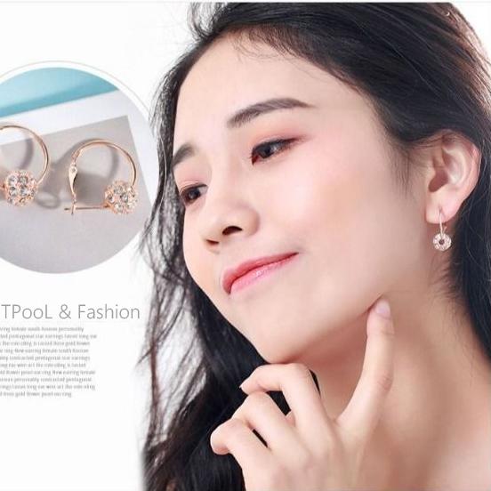 フープピアス レディース 18k 金属アレルギー対応 スワロフスキー ピンクゴールド シルバー925 彩石 ミラーボール ピアス 揺れる 仕事 オフィス プレゼント |  | 09