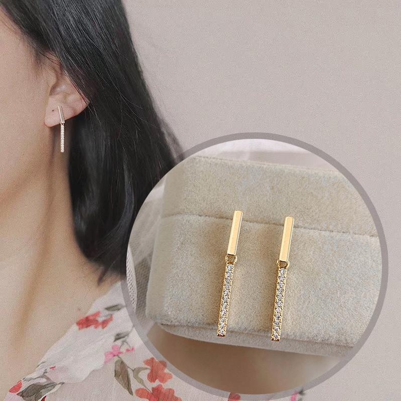 ピアス レディース 18K 金属アレルギー対応 ゴールド シルバー925 シンプル 揺れる 仕事 オフィス プレゼント | 