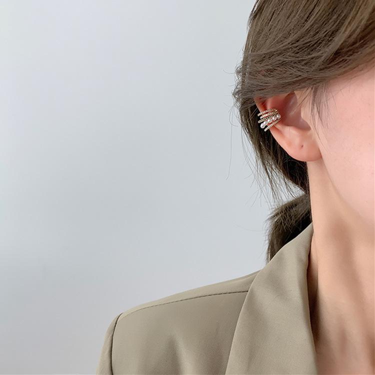 イヤーカフ パール 18K ゴールド 金属アレルギー対応 レディース 片耳 小さめ グリーン 仕事 プレゼント オフィス パーティー イヤーカフス イヤカフ 華奢 |  | 05