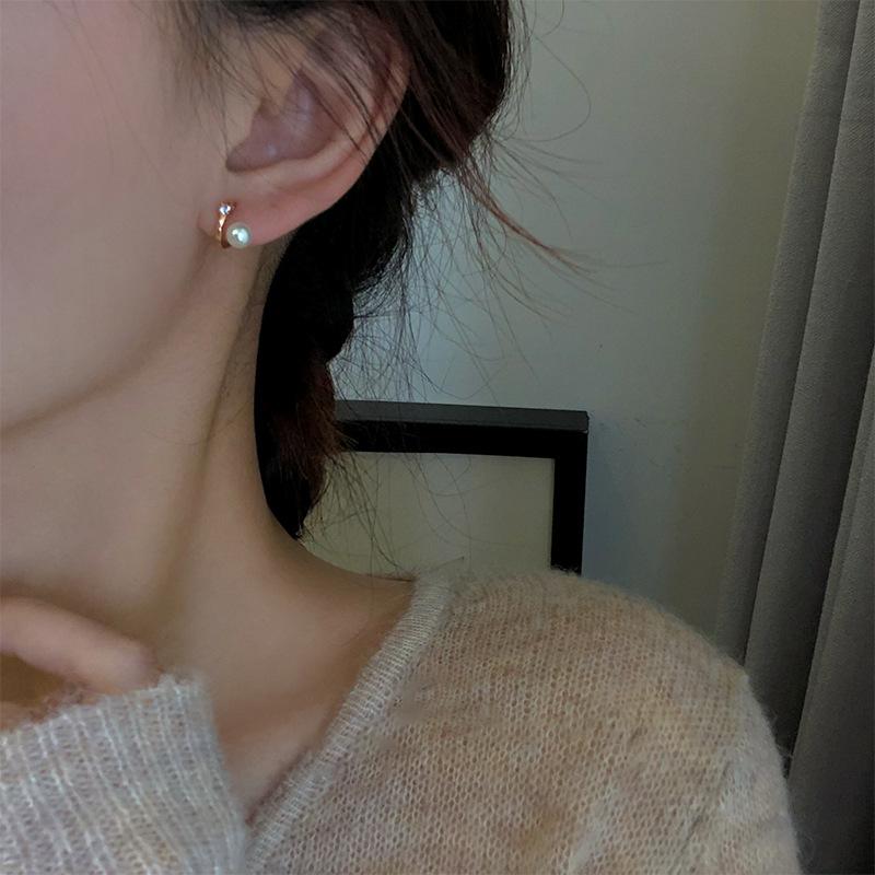 ピアス 18金 アレルギー対応 レディース 小さめ パール 透かし 一粒 1粒 仕事 プレゼント |  | 04