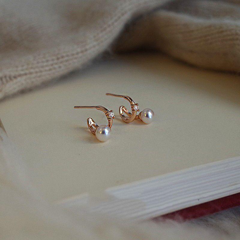 ピアス 18金 アレルギー対応 レディース 小さめ パール 透かし 一粒 1粒 仕事 プレゼント |  | 07