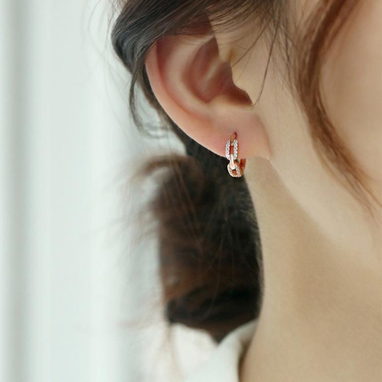 ピアス フープ 18金 アレルギー対応 小さめ レディース 透かし チェーン 仕事 プレゼント |  | 05