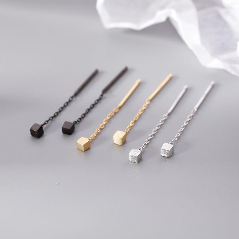 ピアス レディース18K アレルギー対応 小さめ 揺れる シルバー925 ゴールド ブラック スクエア 正方形 アメリカンピアス チェーン 仕事 プレゼント |  | 13