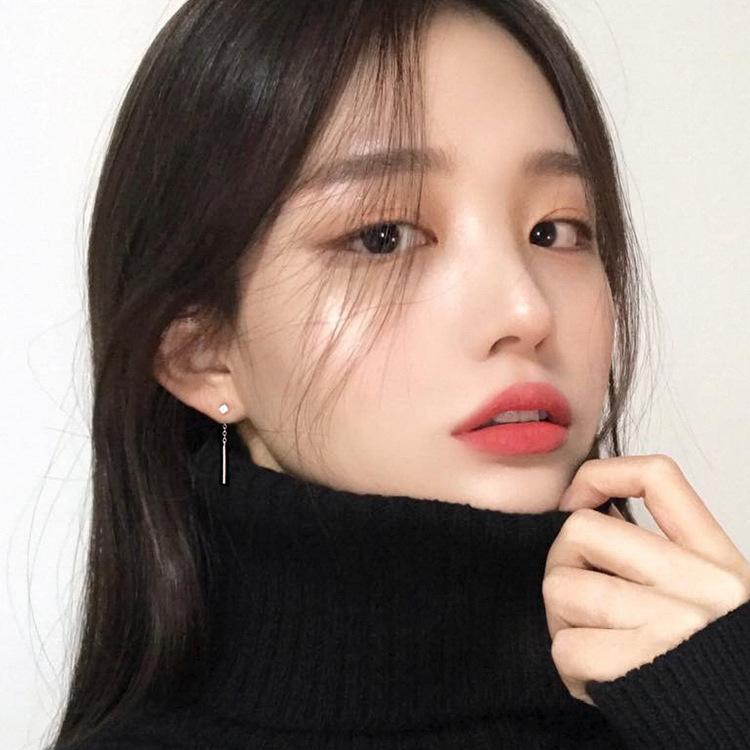 ピアス レディース18K アレルギー対応 小さめ 揺れる シルバー925 ゴールド ブラック スクエア 正方形 アメリカンピアス チェーン 仕事 プレゼント |  | 07