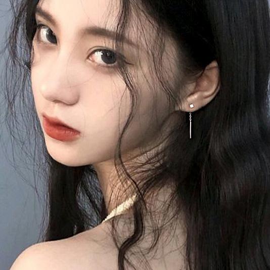 ピアス レディース18K アレルギー対応 小さめ 揺れる シルバー925 ゴールド ブラック スクエア 正方形 アメリカンピアス チェーン 仕事 プレゼント |  | 09