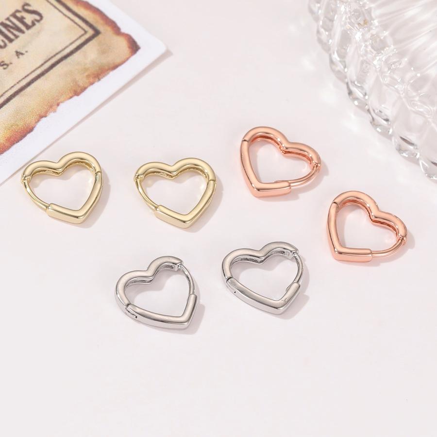 ピアス レディース 18金 サージカルステンレス アレルギー対応 フープピアス ハート 両耳 仕事 プレゼント オフィス |  | 15