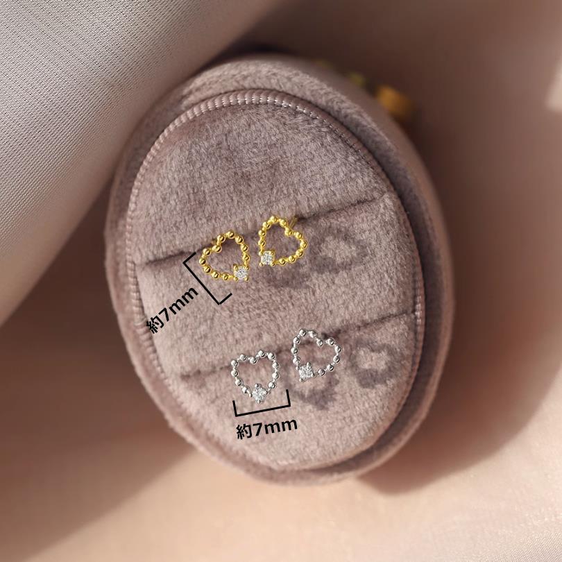 ピアス レディース 金属アレルギー対応 18K 小さめ シルバー925 ゴールド ハート 透かし シンプル 仕事 オフィス プレゼント |  | 10