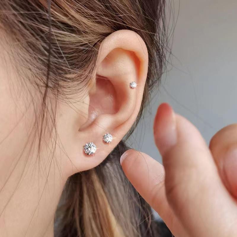 ピアス 金属アレルギー サージカルステンレス ネジ式キャッチ 立爪 リバーシブル レディース メンズ 両耳用 1ペア セカンドピアス 仕事 プレゼント |  | 09