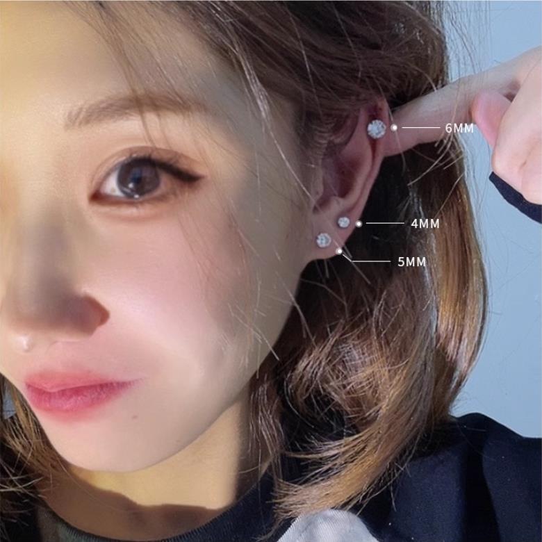 ピアス 金属アレルギー サージカルステンレス ネジ式キャッチ 立爪 リバーシブル レディース メンズ 両耳用 1ペア セカンドピアス 仕事 プレゼント |  | 09