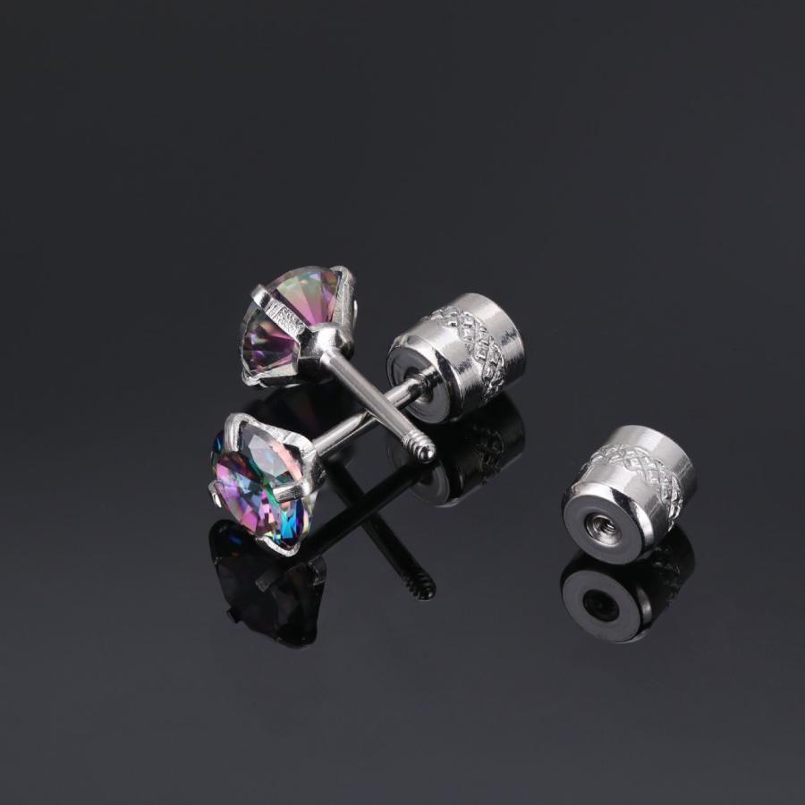 ピアス 金属アレルギー サージカルステンレス ネジ式キャッチ 立爪 リバーシブル レディース メンズ 両耳用 1ペア セカンドピアス 仕事 プレゼント |  | 19