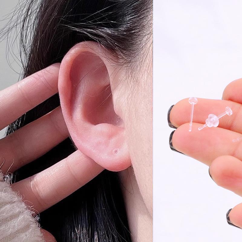 ピアス 金属アレルギー対応 20G 5ペア10個セット 透明ピアス