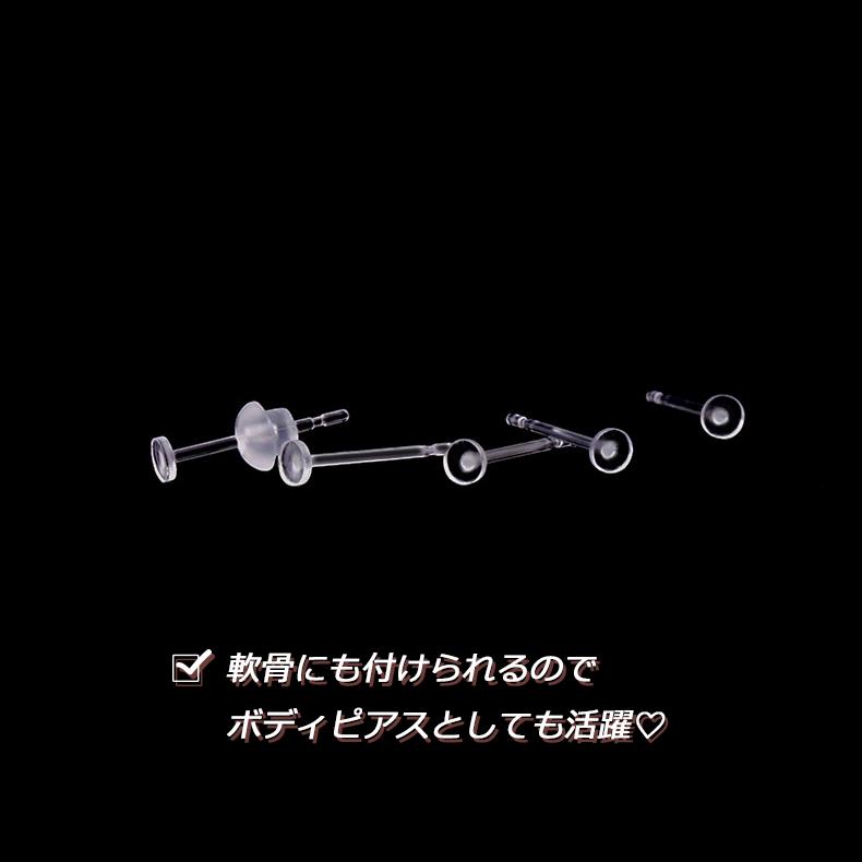ピアス 金属アレルギー対応 20G 5ペア10個セット 透明ピアス シークレットピアス 医療用樹脂ピアス レディース メンズ 仕事 オフィス 学校 |  | 08