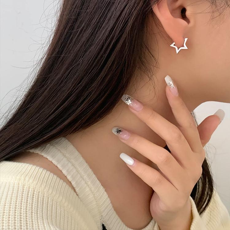 訳あり超特価の通販 ピアス アレルギー対応 星 フープピアス サージカルステンレス アクセサリー