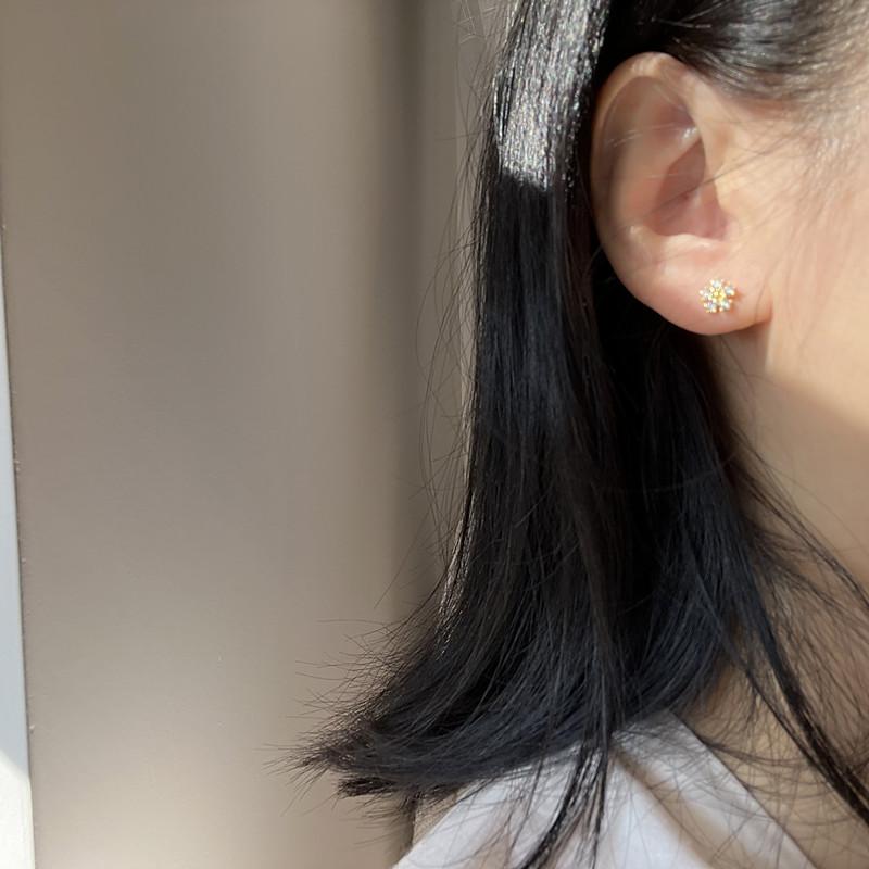 ピアス レディース 金属アレルギー対応 18K 小さめ シルバー925 ゴールド 花 フラワー 仕事 オフィス プレゼント |  | 07