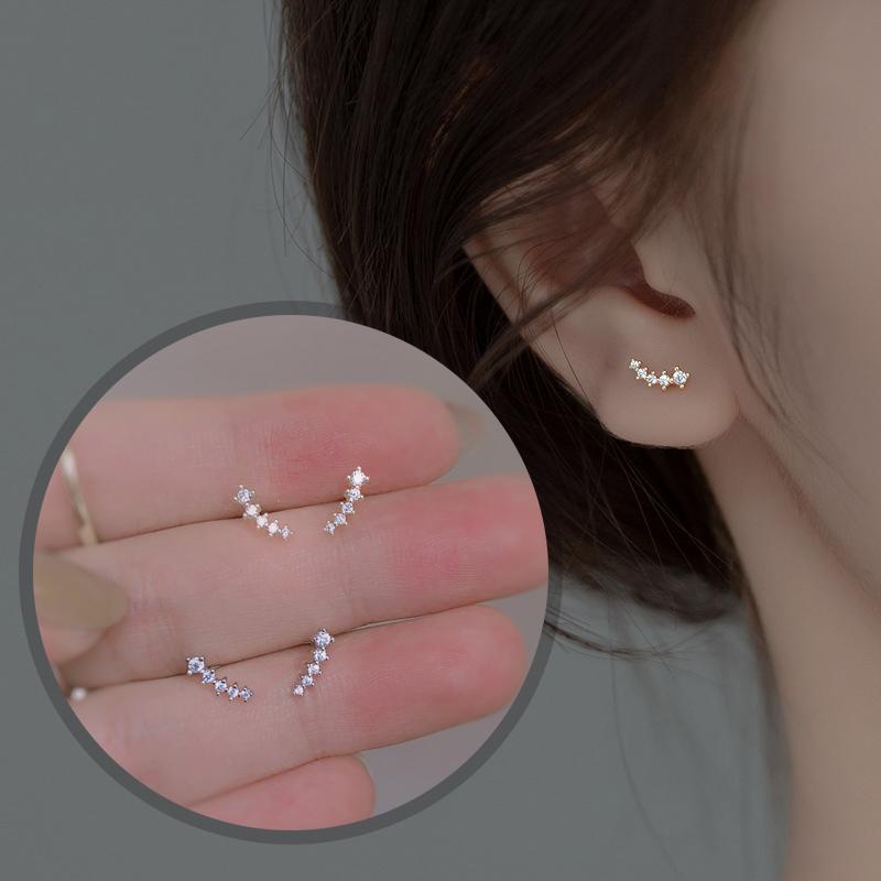 ピアス レディース 金属アレルギー対応 18K 小さめ シルバー925 ゴールド 流れ星 星 スター 仕事 プレゼント オフィス | 