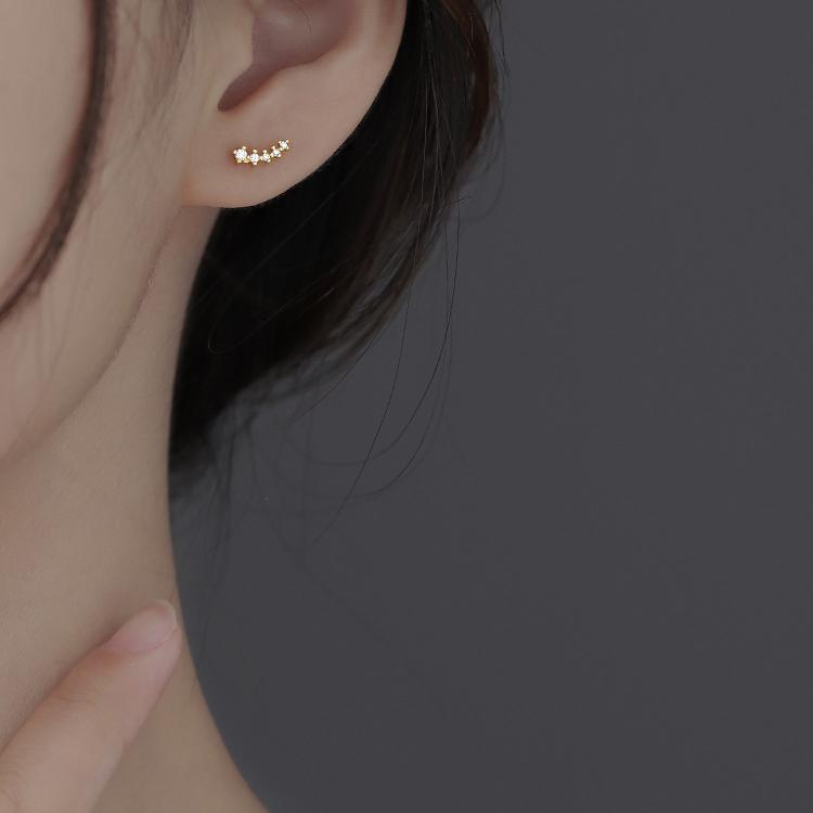 ピアス レディース 金属アレルギー対応 18K 小さめ シルバー925 ゴールド 流れ星 星 スター 仕事 プレゼント オフィス |  | 05