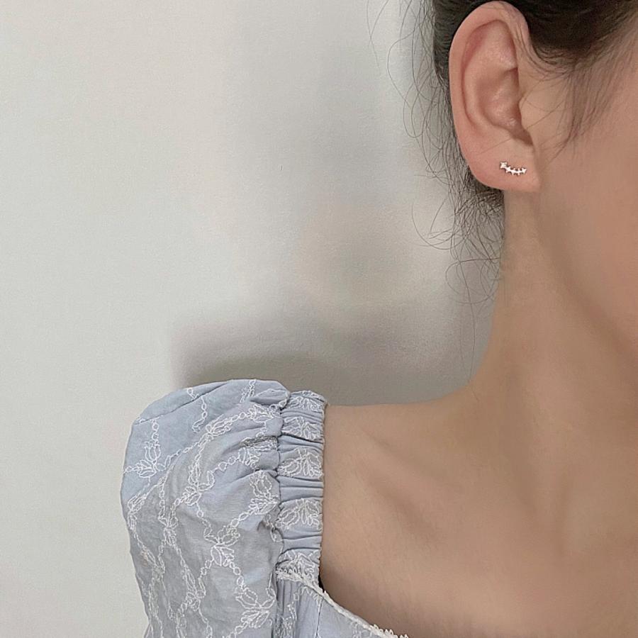 ピアス レディース 金属アレルギー対応 18K 小さめ シルバー925 ゴールド 流れ星 星 スター 仕事 プレゼント オフィス |  | 07