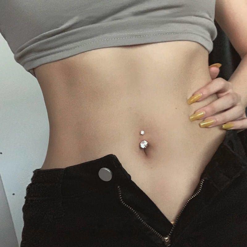 へそピアス 14G ボディピアス バナナバーベル ジュエル サージカル ステンレス 金属アレルギー対応 可愛い レディース 仕事 プレゼント |  | 12