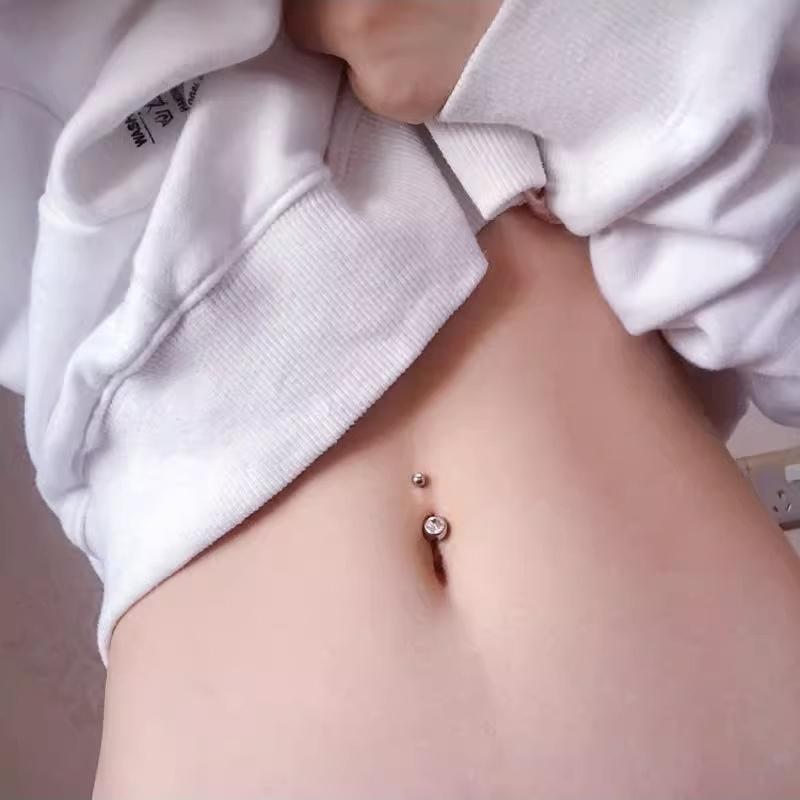 へそピアス 14G ボディピアス バナナバーベル ジュエル サージカル ステンレス 金属アレルギー対応 可愛い レディース 仕事 プレゼント |  | 07