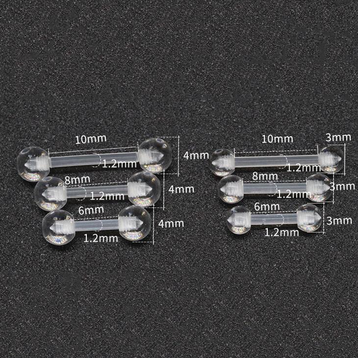 ピアス 目立たない 16G ラブレット ボディピアス 軟骨 透ピ シークレット アクリル 金属アレルギー対応 両耳用 2個セット 仕事 学校 オフィス |  | 06