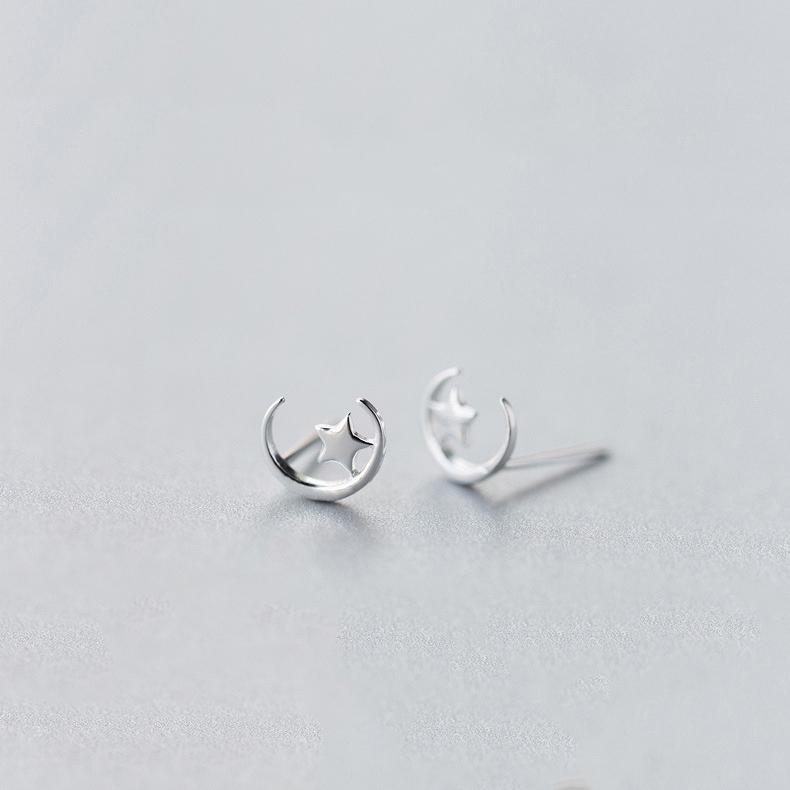 ピアス レディース 小さめ シルバー925 金属アレルギー対応 星 月 ムーン スター 透かし 仕事 オフィス プレゼント |  | 10
