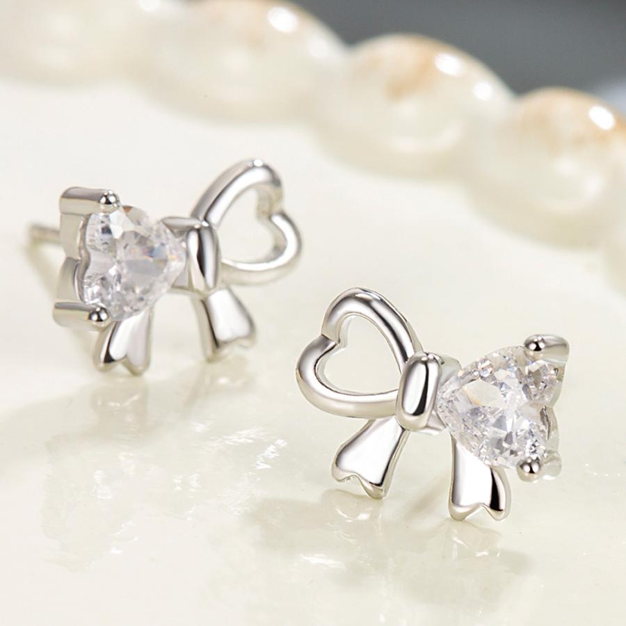 ピアス アレルギー対応 レディース 小さめ シルバー925 リボン 透かし セカンドピアス ファーストピアス プレゼント 仕事 |  | 05