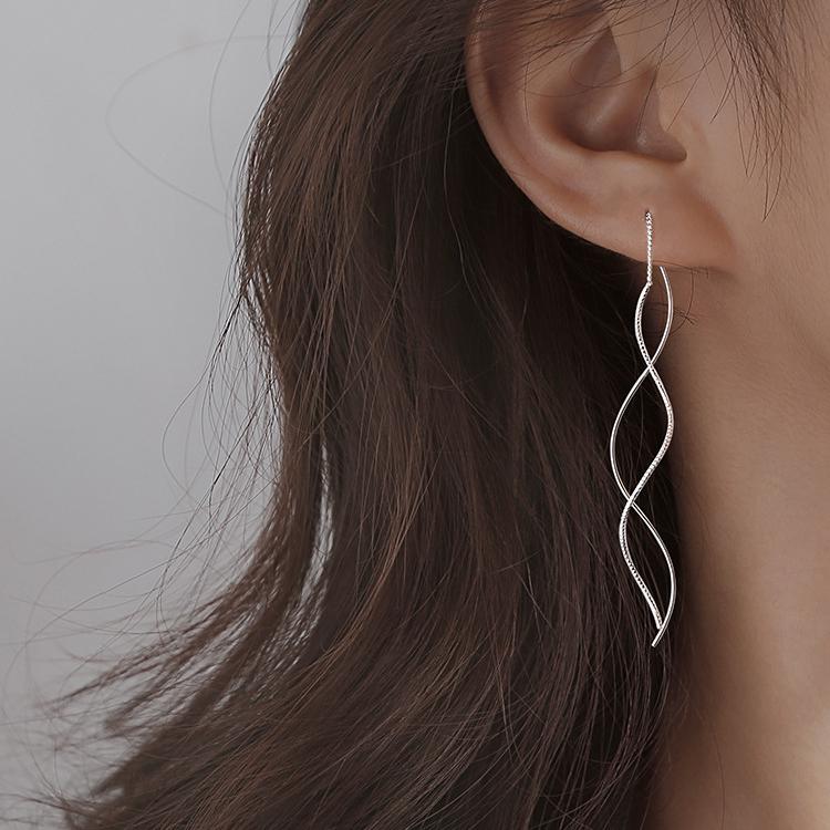 ピアス 18金 アレルギー対応 レディース アメリカンピアス フック 揺れる シルバー925 ツイスト プレゼント 仕事 |  | 03