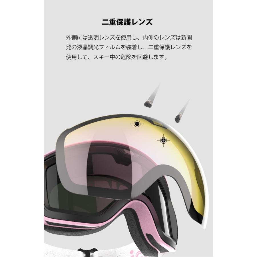 0.1秒瞬間調光スキーゴーグル スマート液晶調光スキーゴーグル 0.1秒瞬間調光スキーゴーグル スマート液晶調光スキーゴーグル