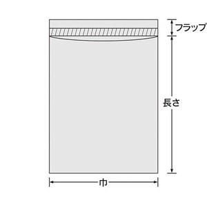 福助工業 オーピーパックテープ付 【0.03mm】 T-5-25 （1000枚）巾50×長さ250+フラップ40mm |  | 01