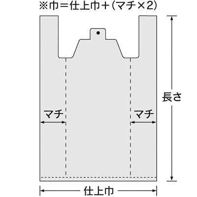 福助工業 イージーバッグ 関西規格 無地 厚口タイプ No.45 （1000枚）巾450（仕上巾300）×長さ550mm/マチ75mm |  | 02