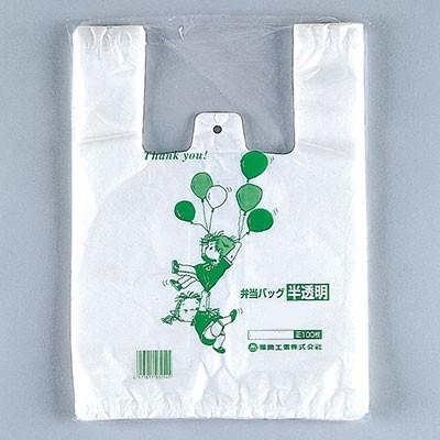 福助工業 弁当バッグ 半透明 特大 （1000枚）巾500（仕上巾330）×長さ400mm/マチ85mm |  | 01