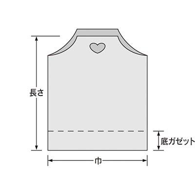 福助工業 ハートバッグ パーティーハウス 小 （1000枚）巾295mm/長さ400mm/ガゼット30mm |  | 01