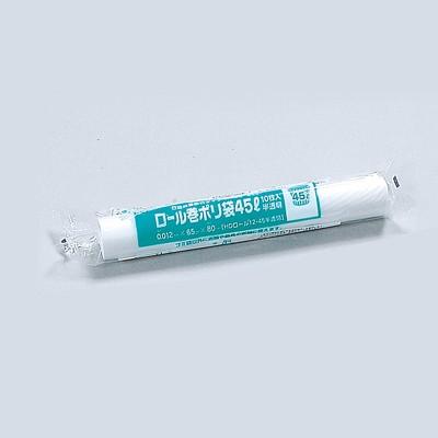 福助工業 ロール巻ポリ袋（45L） HDロール12-45 半透明 （50本）厚み0.012×巾650×長さ800mm | 