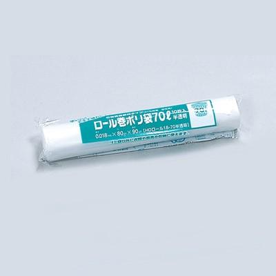 福助工業 ロール巻ポリ袋（70L） HDロール18-70 半透明 （50本）厚み0.018×巾800×長さ900mm | 