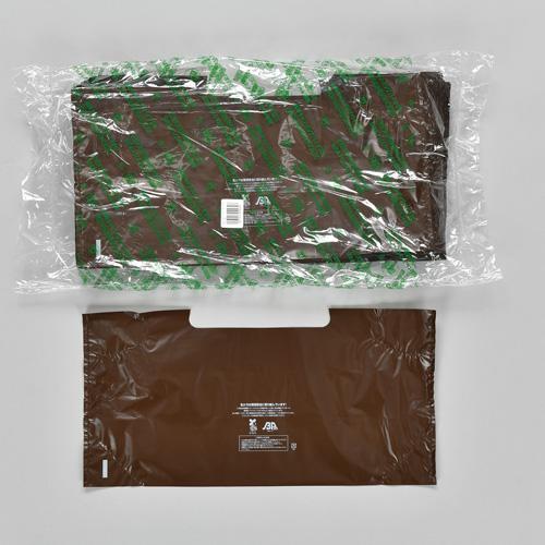 福助工業 キャリーバッグ バイオ25　ブラウン No.40（1000枚） | 