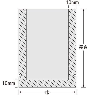 福助工業 ナイロンポリ 新Lタイプ規格袋 No.9 （2400枚）巾160×長さ260mm |  | 01