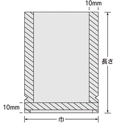福助工業 ナイロンポリ バリアTLタイプ規格袋 17-25 （200枚）巾170×長さ250mm |  | 01