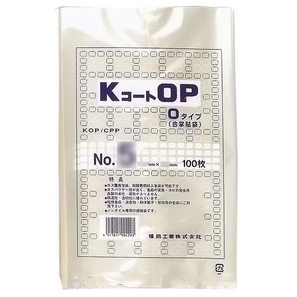福助工業 KコートOP Oタイプ規格袋 No.6 （200枚）巾180×長さ290mm | 