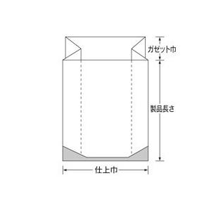 福助工業 VM規格袋 Aタイプアルミガゼット袋 No.10 （200枚）巾200（仕上巾125+ガゼット巾75）×長さ400m |  | 01