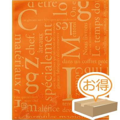 福助工業 カマス袋 GTタイプ No.2洋柄オレンジ （5600枚）巾115×長さ140mm | 