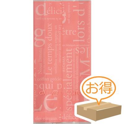 福助工業 合掌ガゼット袋 GTタイプ No.22洋柄ピンク （5000枚）巾70×奥行30×長さ150mm | 