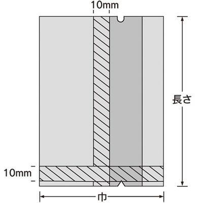 福助工業 バリアOP雲龍合掌袋 縦窓 No.2030 （1200枚）巾200×長さ300mm |  | 01
