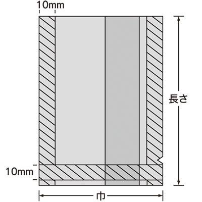 福助工業 バリアNY雲龍三方袋 縦窓 No.1525 （2000枚）巾150×長さ250mm |  | 01