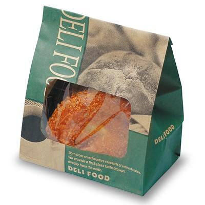 福助工業 ルックバッグ No.4S デリフード （2000枚）巾130×長さ165×マチ80mm | 