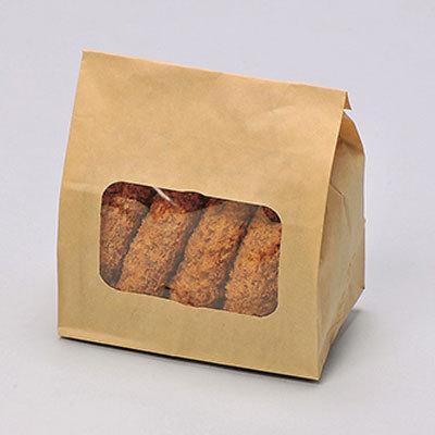 福助工業 ルックバッグ No.4S 未晒ムジ （2000枚）巾130×長さ165×マチ80mm | 