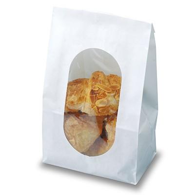 福助工業 ルックバッグ No.4 ムジ （1000枚）巾130×長さ235×マチ80mm | 