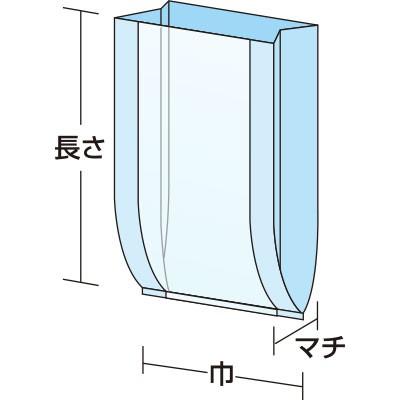 福助工業 デリカパック No.16 晒無地 （3000枚）160（巾110+マチ50）×長さ210m |  | 01