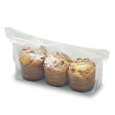 福助工業 そこ見えるパック No.27-16 晒無地 （3000枚）巾270×長さ160×底マチ35mm | 