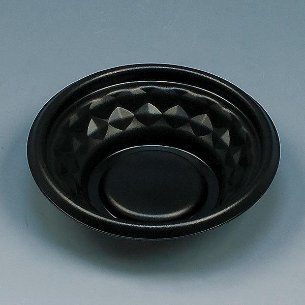 福助工業 使い捨て弁当箱・惣菜・仕出し容器 福丸丼 160H 黒 (1ケース600枚)162φ×45mm | 