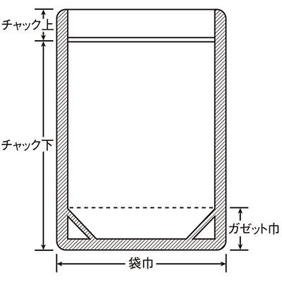 セイニチ ラミジップ スタンドパック 特大サイズNYタイプ LZ-34L（1ケース300枚）巾340×（チャック下480＋上32）＋ガゼット巾60(mm) |  | 01
